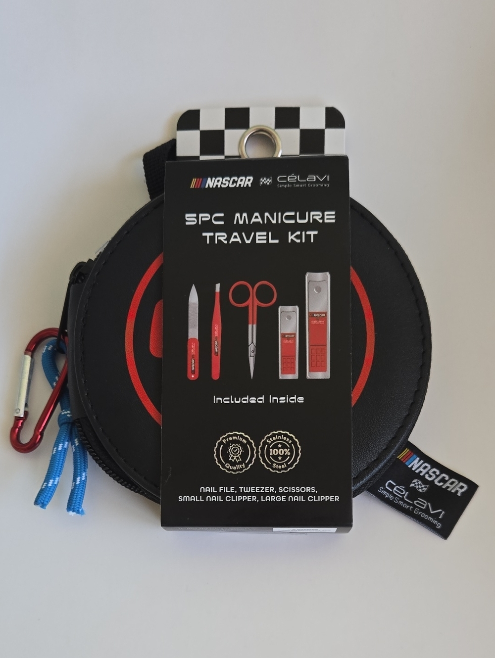 Nascar X Celavi 5 PC Manicure Travel Kit  NEW